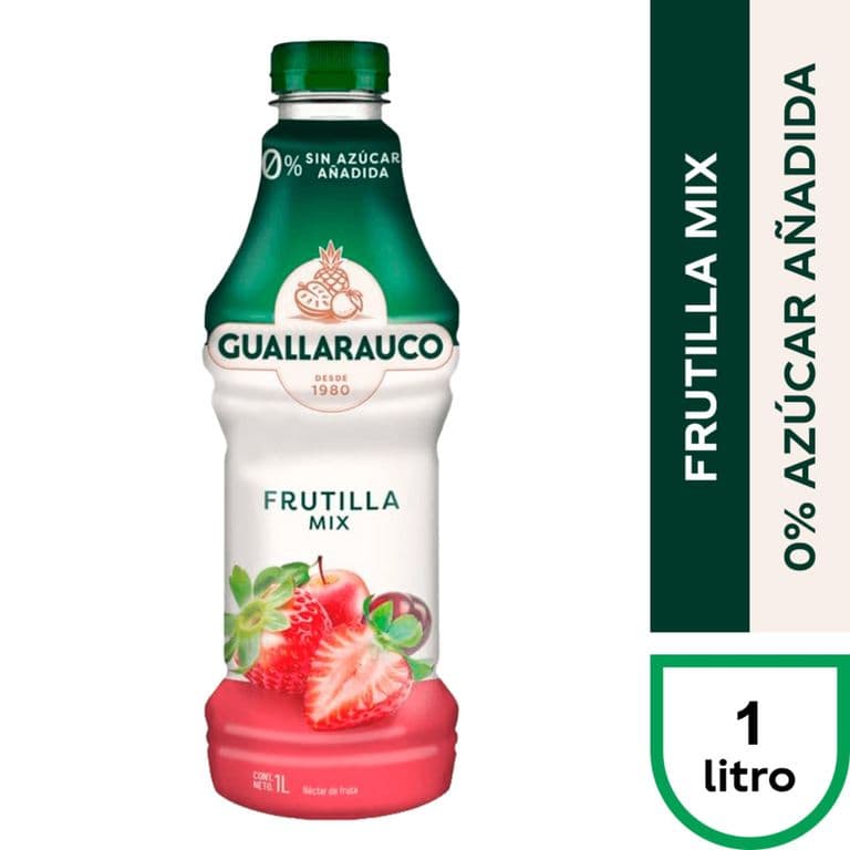 Nectar Frutilla Mix Sin Azucar Guallarauco 1 L 1 LT
