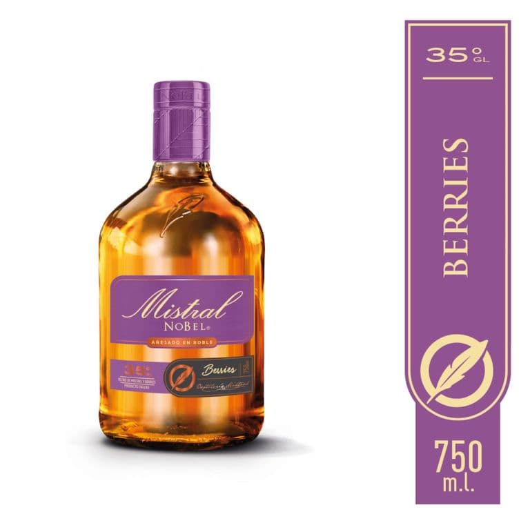 Licor Pisco Blend Mistral Berries 35 750 ml