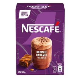 Cafe Instantaneo Sabor Brownie Caramel Mocha Nescafe 7 Un 140 g