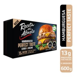 Caja Hamburguesas Perfect Taste Cerdo y Vacuno Receta del Abuelo 6 un