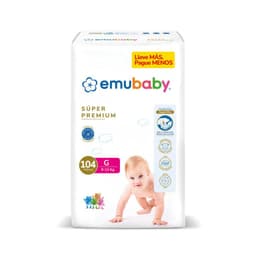 Panales Desechables Super Premium Talla G Emubaby 104 un