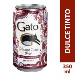 Coctel de Vino Tinto Dulce Gasificado Gato Lata 9 350 ml