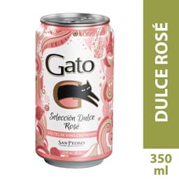 Coctel de Vino Dulce Rose Gasificado Gato Lata 8 350 ml