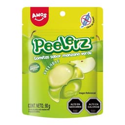 Gomitas Peelerz Sabor Manzana Verde Amos 80 g
