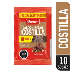 Caldo en Polvo Sabor Costilla Gourmet 10 Un
