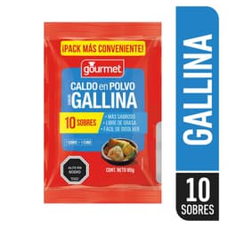 Caldo en Polvo Sabor Gallina Gourmet 10 Un