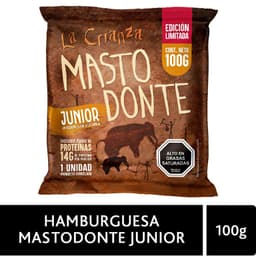 Hamburguesa Mastodonte Junior La Crianza 100 gr