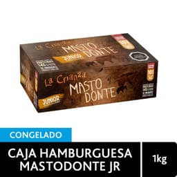 Caja Hamburguesa Mastodonte Junior La Crianza 10 un
