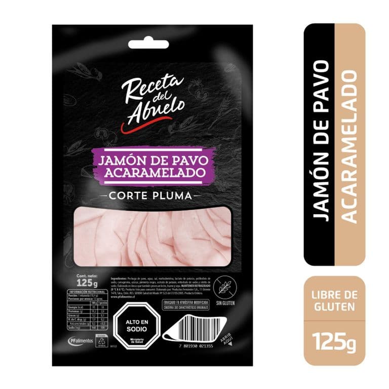 Jamon de Pavo Acaramelado Receta del Abuelo 125 gr