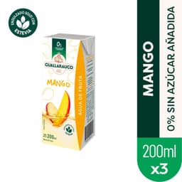Tripack Agua de Fruta Mango Guallarauco 3 x 200 ml