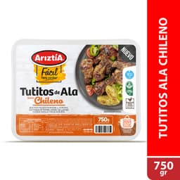 Tutitos de Ala de Pollo Sabor Chileno Refrigerado Ariztia 750 g
