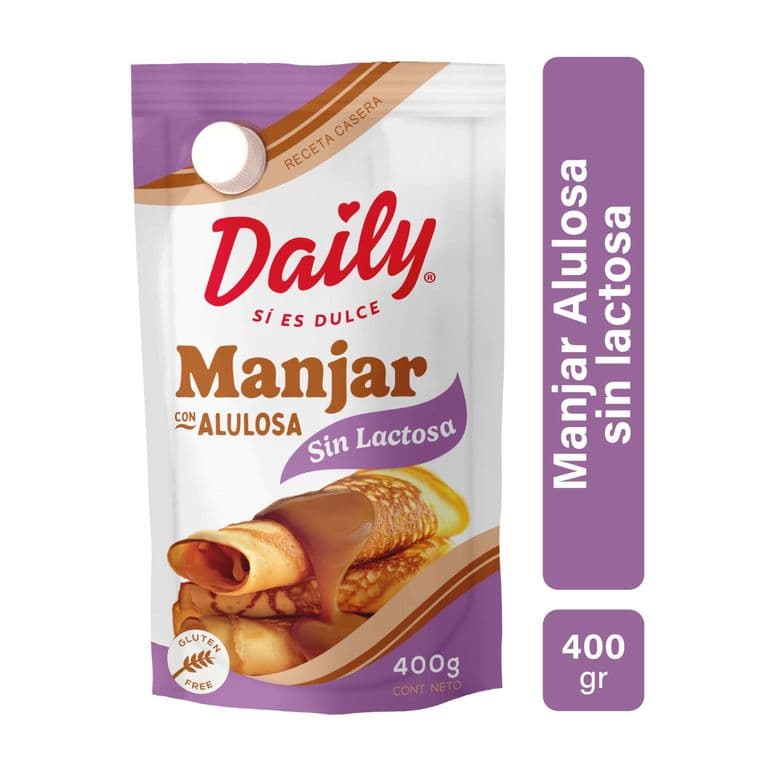 Manjar con Alulosa Sin Lactosa Daily 400 gr