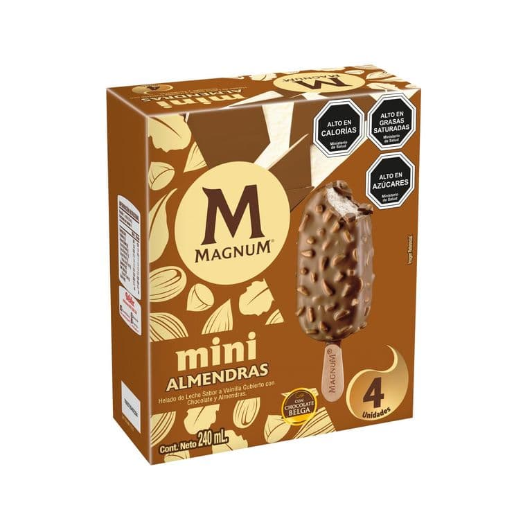 Pack Helados Mini Almendras Magnum 4 un