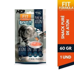 Snack Pure de Atun para Gatos Fit Formula 4 x 15 gr 60 GR