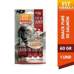 Snack Pure de Salmon para Gatos Fit Formula 4 x 15 gr 60 GR
