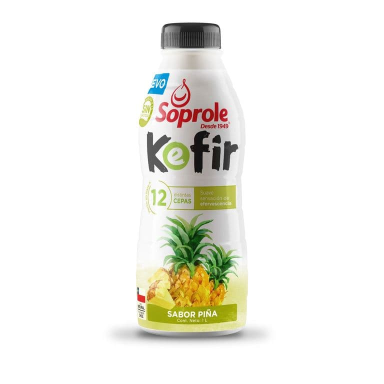 Yoghurt Kefir Sabor Pina Soprole 1 lt