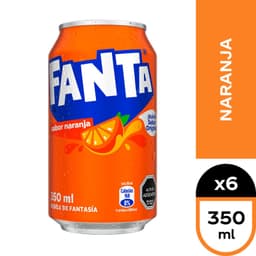 Pack Bebida Fanta Lata 6 x 350 ml