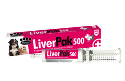 Liverpak500 Suplemento Protector Hepatico Perro Jeringa 60ml Fucsia 60