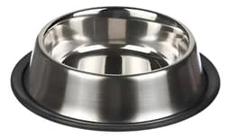 Plato Para Perro Gato Talla M Antideslizante Capacidad 450ml Plateado