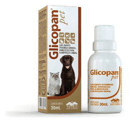 Glicopan Pet Suplemento Para Perros Y Gatos 30ml Gotas Cafe 30