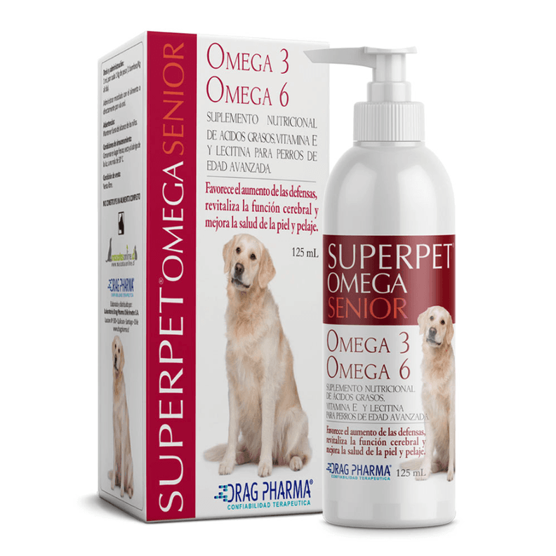 Superpet Senior Omega 3 Y 6 Para Perros 125 ml Rojo 15