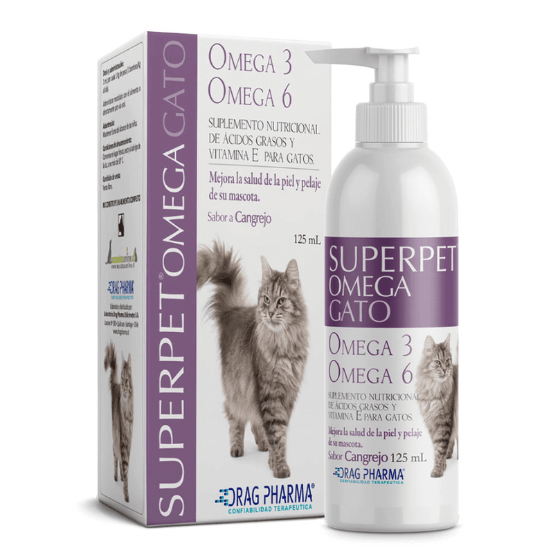Superpet Suplemento Omega 3 Y 6 Para Gato 125 ml Lila 15