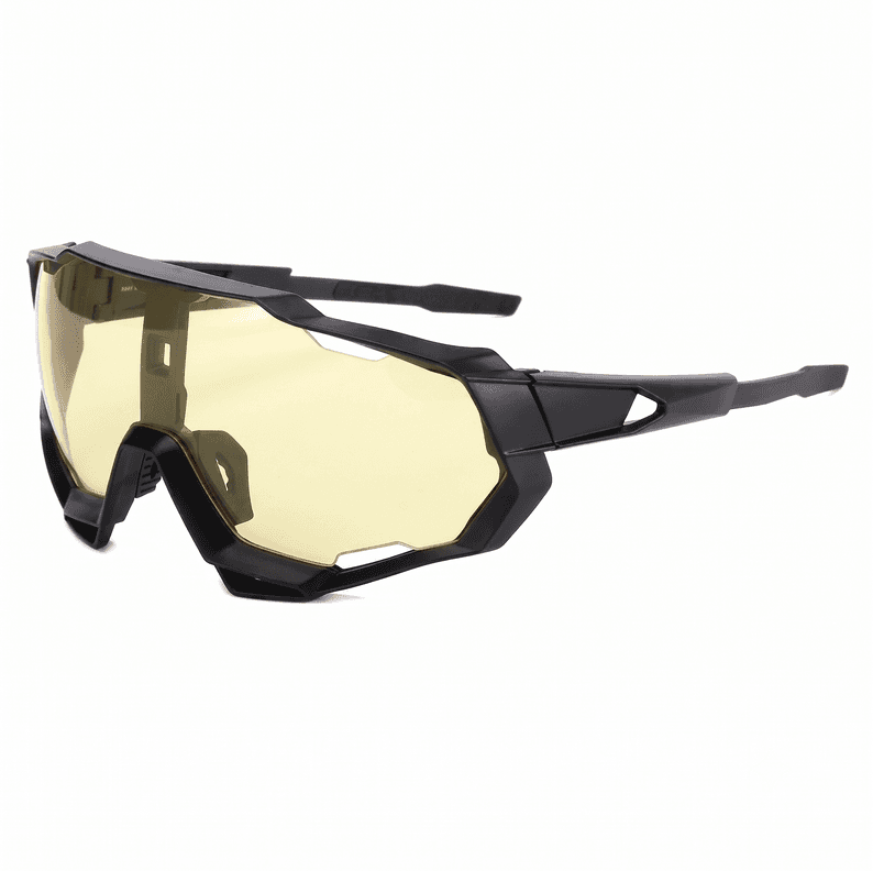 Lentes de Sol Ciclismo B-098 UV400 Marco TR90 Lente Escudo Unisex Amarillo