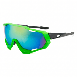 Lentes de Sol Ciclismo B-098 UV400 Marco TR90 Lente Escudo Unisex Verde