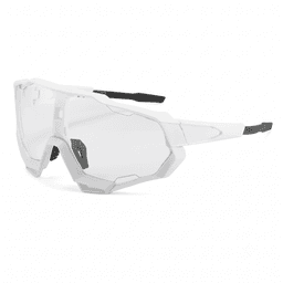 Lentes de Sol Ciclismo B-098 UV400 Marco TR90 Lente Escudo Unisex Transparente