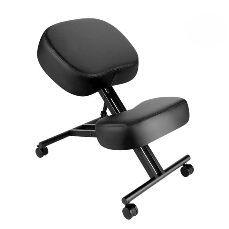 Silla de Rodillas Oficina Ergonomica Sin Respaldo Negro