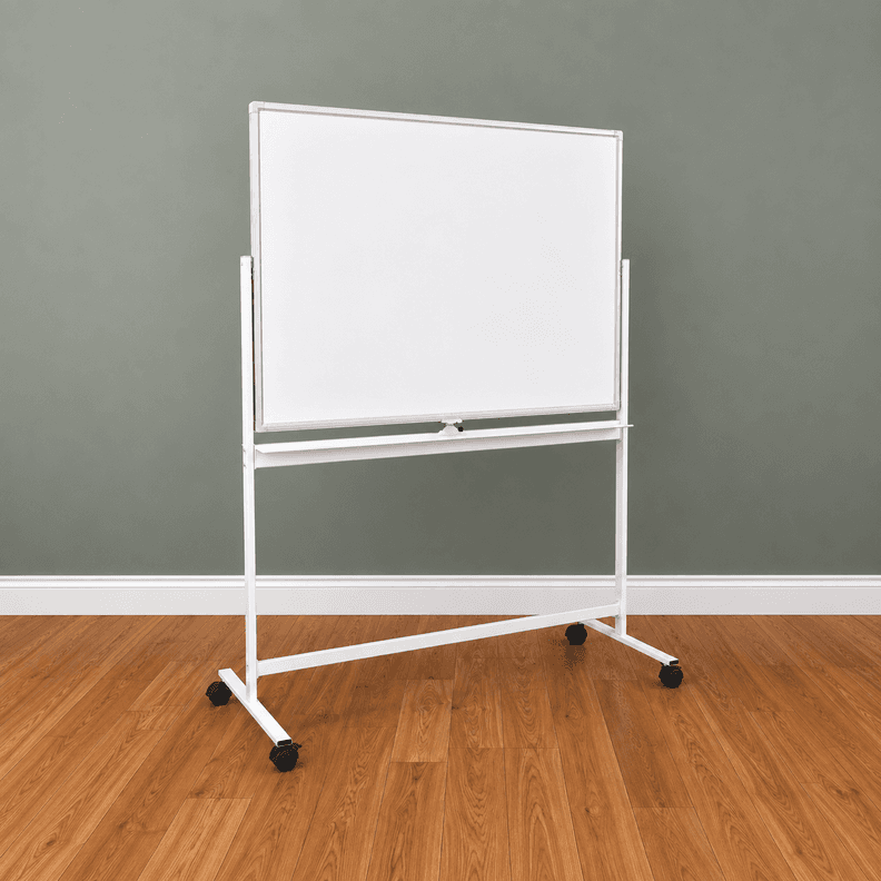Pizarra Classic Movil Magnetica Doble Cara 120x180cm Blanco
