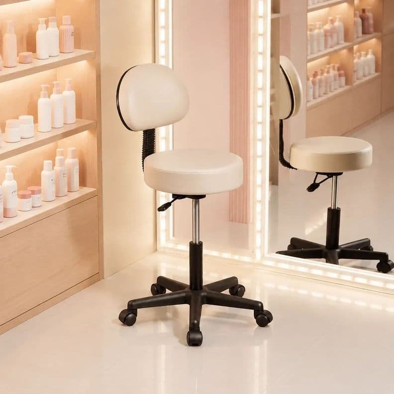 Piso Giratorio Clinico y Spa Beige con respaldo