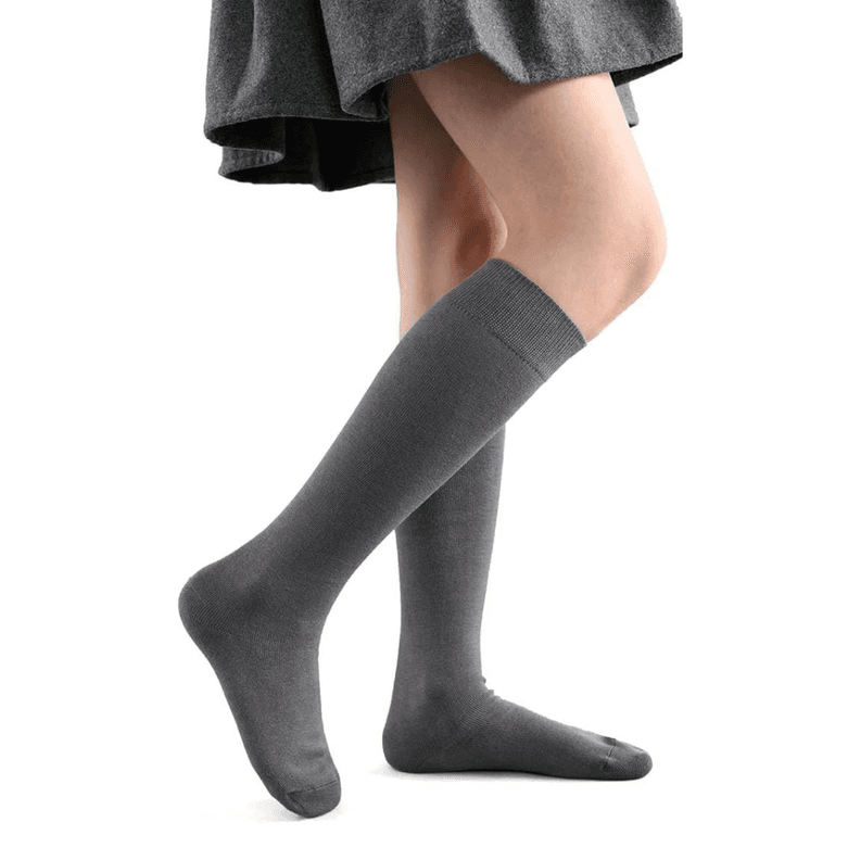 Pack 5 Calcetines Escolar Largo Gris Algodon OMAS S