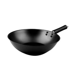 Wok Acero con Antiadherente 28x8,5cm Lacor Gris