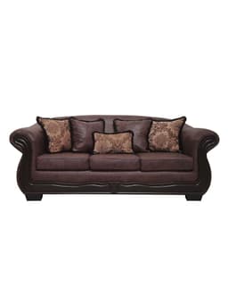 Sofa Con Resorte Estructural 4 Cuerpos Grand Bufalo Envejecido Version PREMIUM Camel