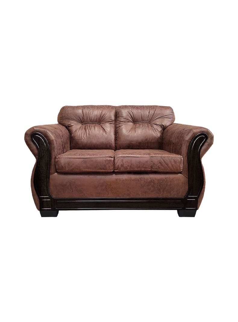 Sofa Con Respaldo Confortable 2 Personas Taurus Envejecido Terracota