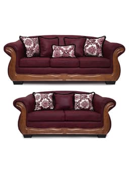 Living Con Resorte Estructural 7 Cuerpos 4+3 Grand Bufalo Envejecido Burdeo X Version PREMIUM