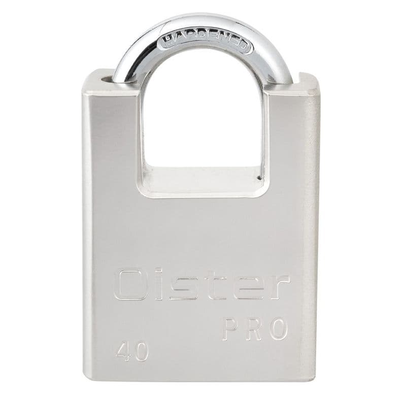 Candado Oister PRO con Hombros 40mm Gris