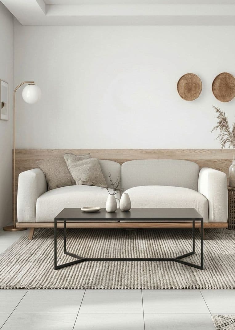 Mesa Centro / Arrimo Gotha Metalica Negro 120x50x40 Hecho a Mano