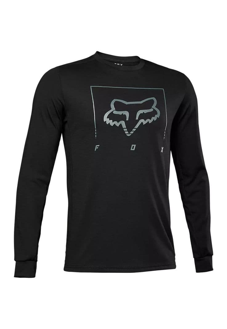 Polera Bicicleta Ranger Tred Drirelease Manga Larga Negro Fox M