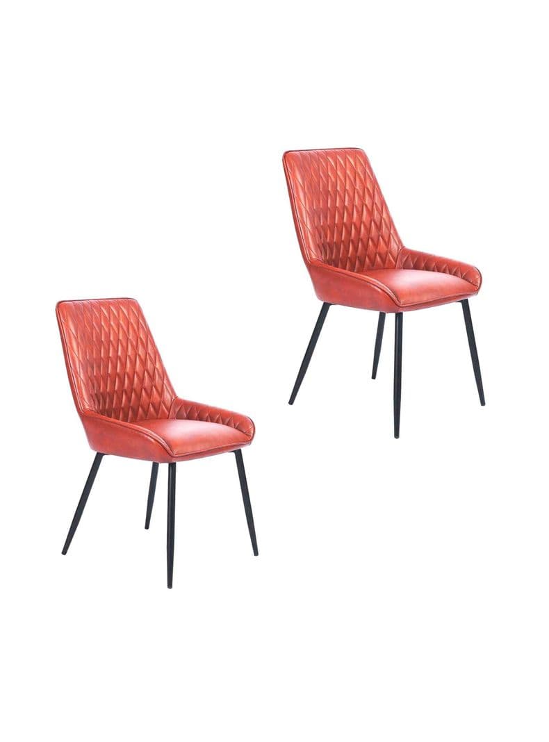 Pack 2 Sillas de Comedor Breton Cafe Terracota