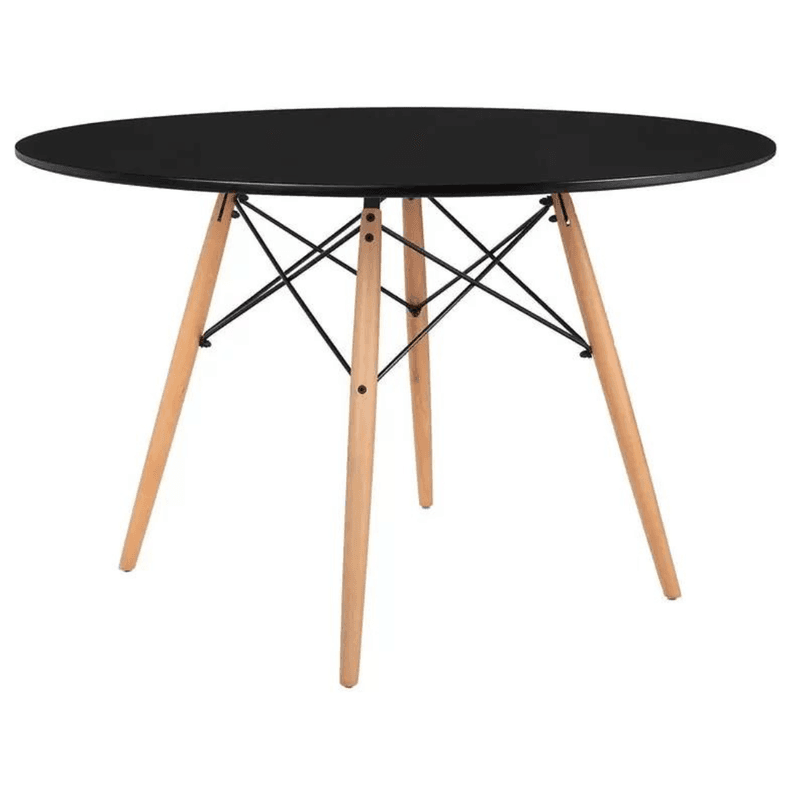 Mesa Redonda Estela 120cm | Hogar - Oficina Negro 120 CM