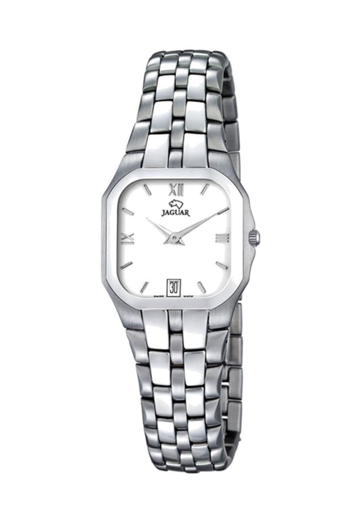 Reloj J307/1 Jaguar Blanco Mujer Classic Plateado