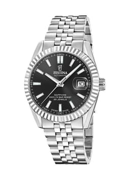 Reloj F20090/4 Festina Swiss Negro Hombre Automatico Plateado