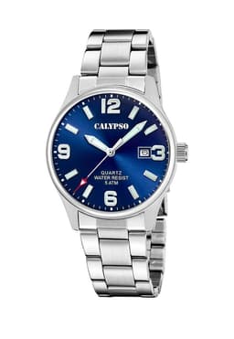 Reloj K5860/3 Calypso Azul Hombre Basic Plateado Metalico