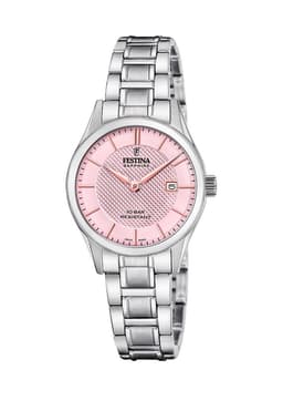 Reloj F20068/3 Festina Swiss Rosa Mujer Acero Clasico Rosado