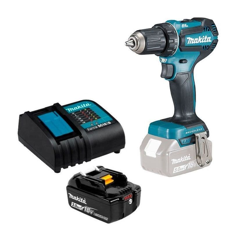 Taladro Atornillador 18v Brushless 50 Nm Makita DDF485 (3 Ah)