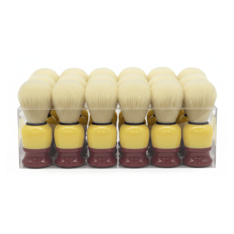 Pack 12 Brochas Hisopo De Madera Para Barba - Peluqueria Barberia