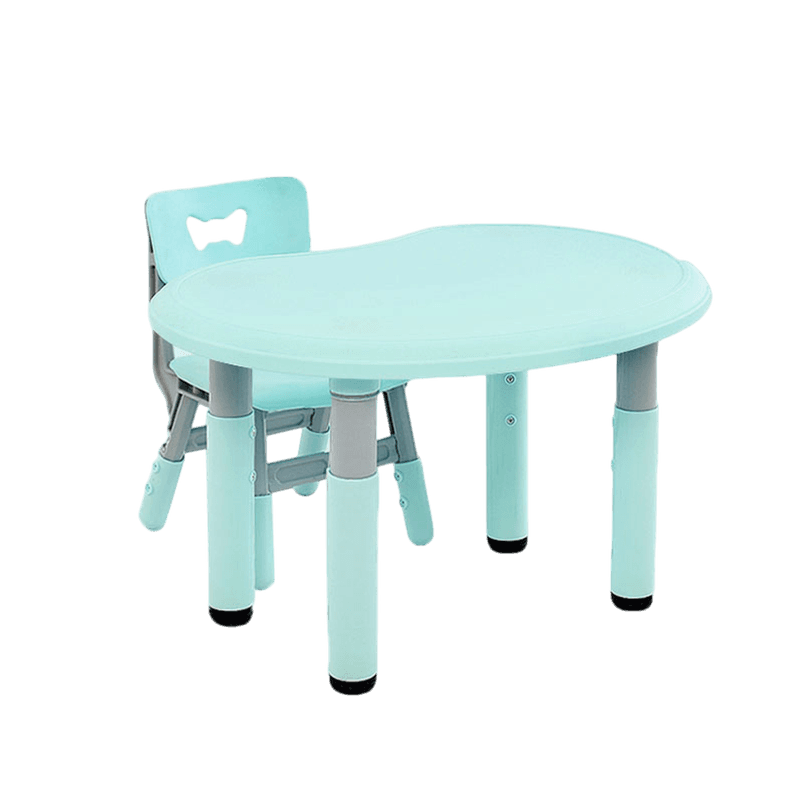 Escritorio Infantil Evolutivo - Set Mesa y Silla Regulable en Altura Verde Menta 0