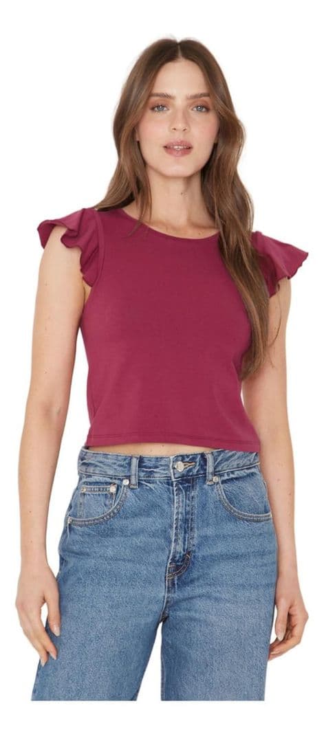 Polera Gracia Alitas Iii Uva Jacinta Tienda Morado XL